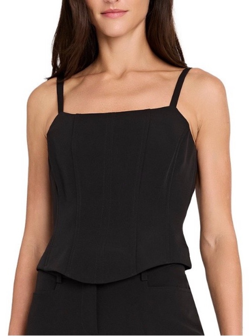 Tahari Square-Neck Corset Top, size 2